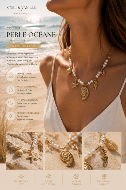 Collier Perle Océane